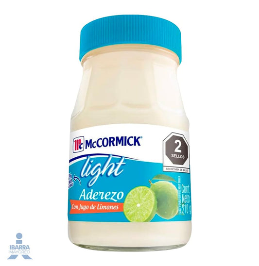 Mayonesa Aderezo McCormick Light con Limón 210 g