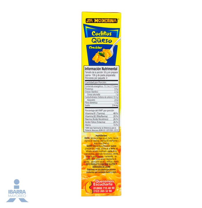 Pasta La Moderna Codito Queso 200 g