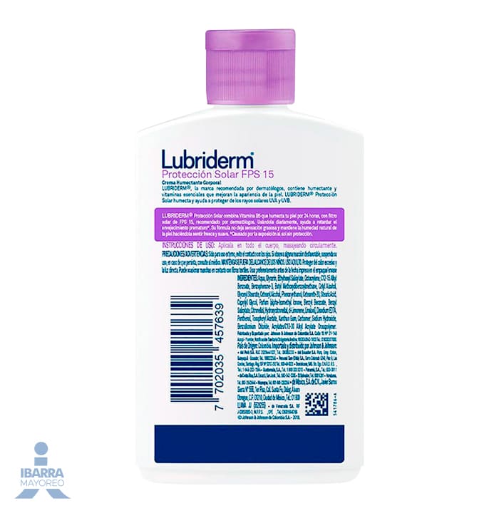Crema Lubriderm Protección Solar FPS 15 400 ml
