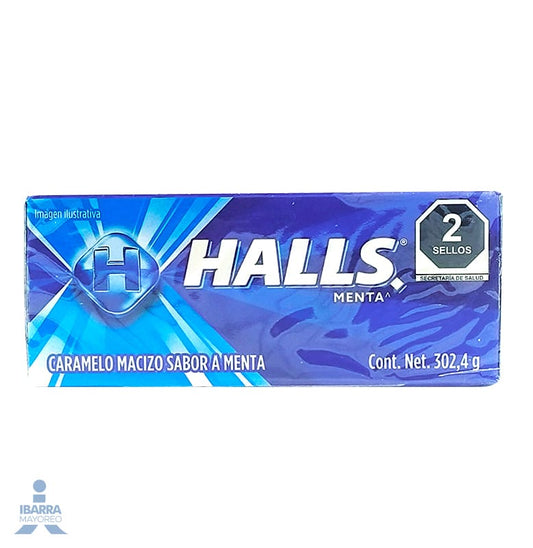 Pastilla Halls Menta 12 pzas.