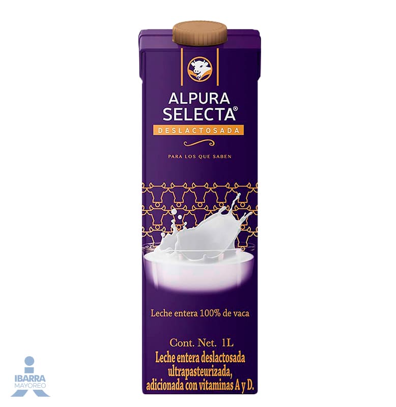 Leche Alpura Selecta Deslactosada 1 L