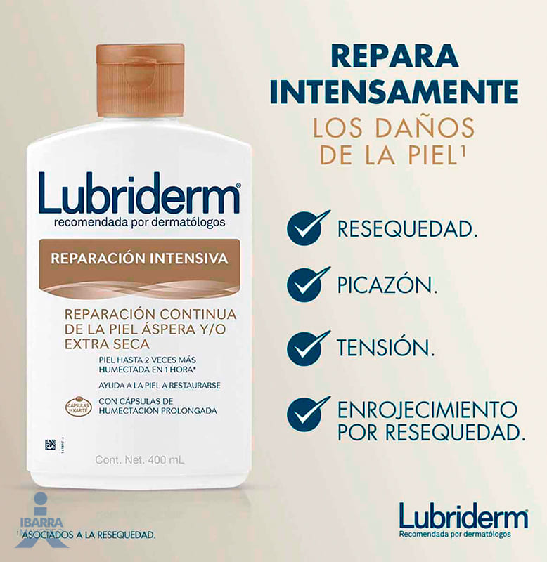 Crema Lubriderm Reparación Intensiva 400 ml