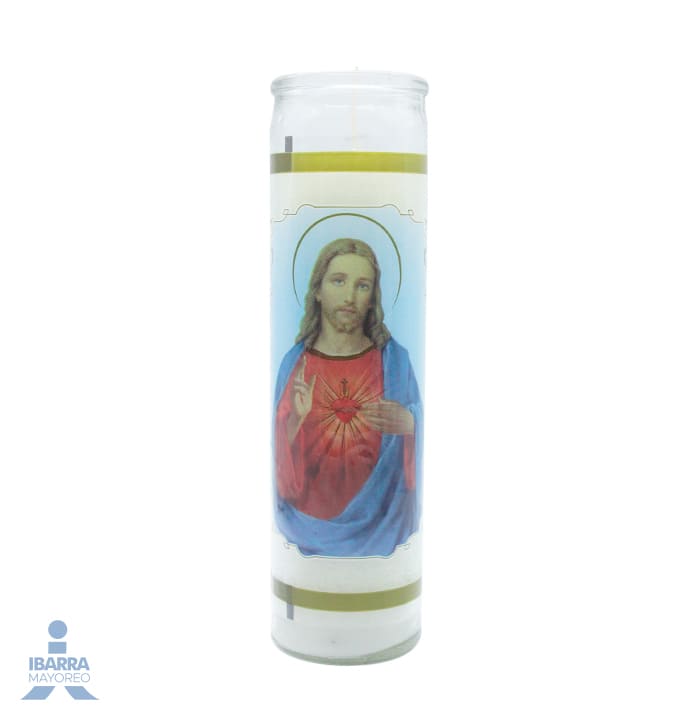 Veladora Aluza T Sagrado Corazón de Jesús Plus
