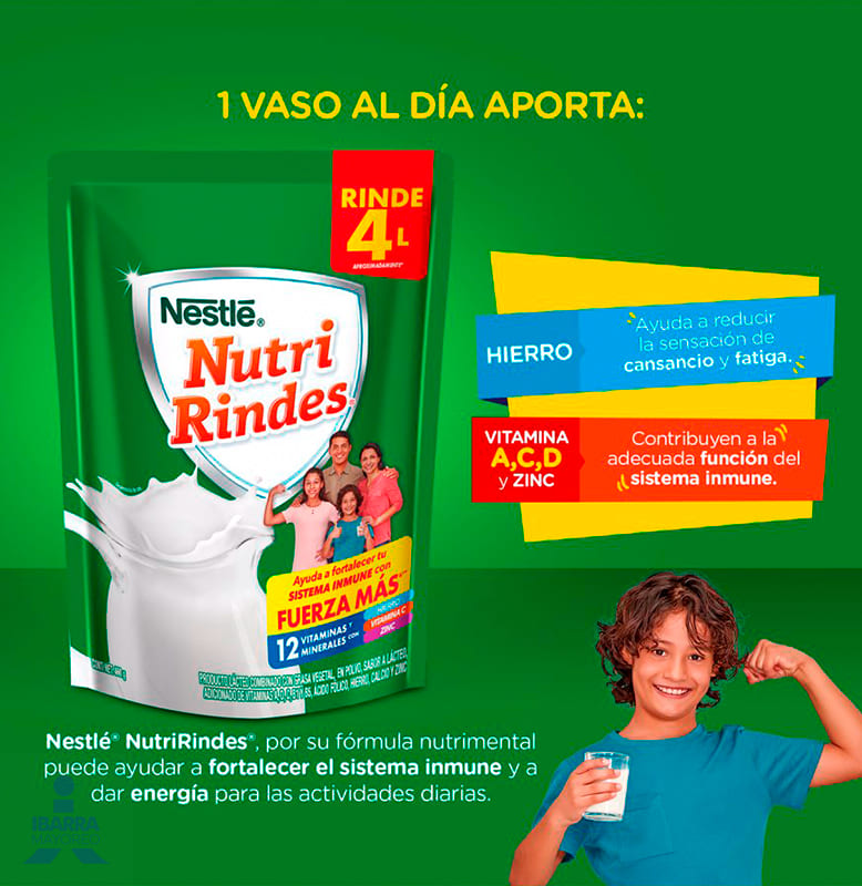Lácteo en polvo Nestlé NutriRindes doypack 460 g