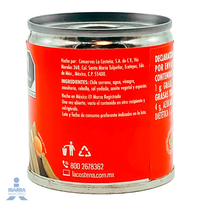 Chiles Serranos La Costeña 105 g
