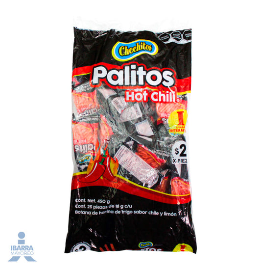 Chechitos Chechi Palitos Hot Chili 24 pzas.