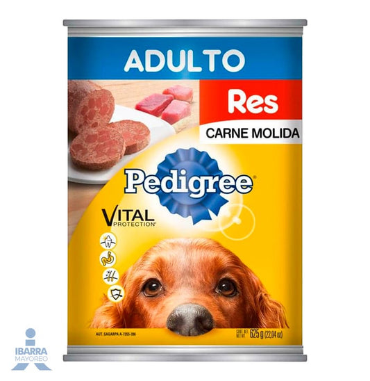 Alimento Pedigree Adulto Carne Molida de Res 625 g