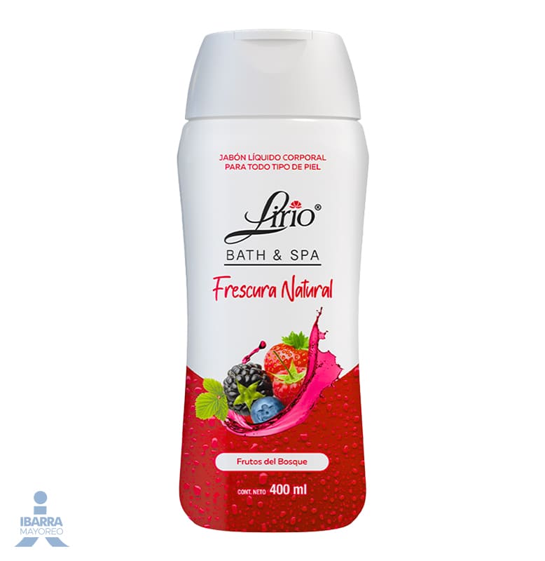 Jabón de tocador Lirio Frutos del Bosque líquido 400 ml