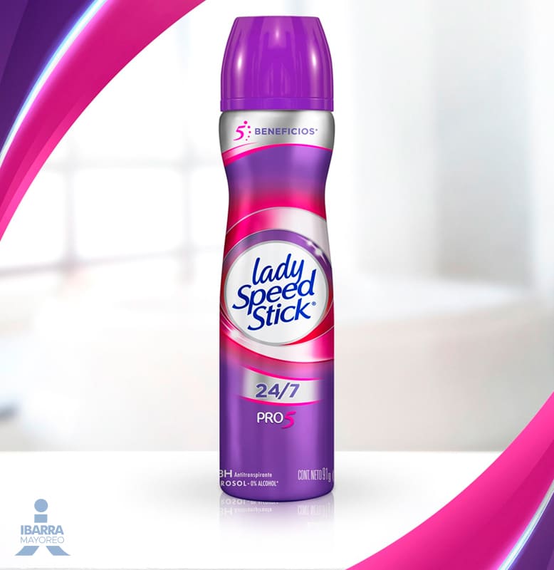 Desodorante Lady Speed Stick Pro 5 Aerosol 100 g