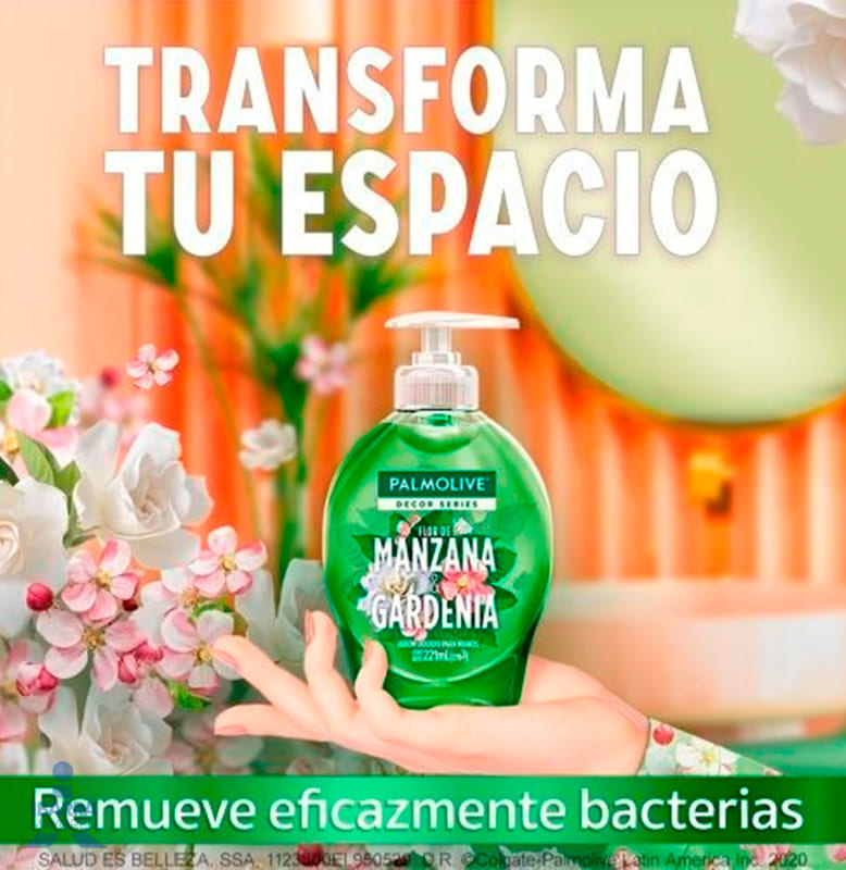 Jabón de Tocador Palmolive Flor de Manzana & Gardenia Líquido 221 ml