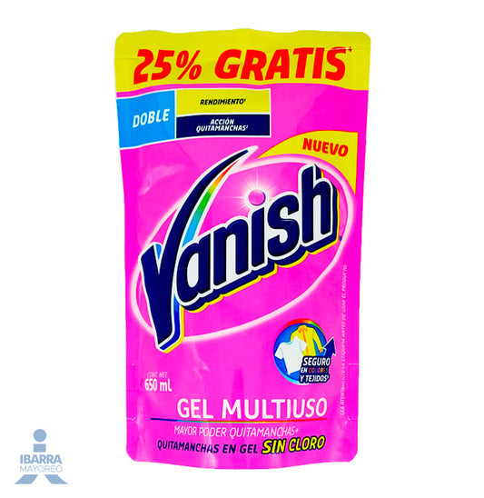Vanish Quitamanchas Doy Pack 25% Gratis 650 ml