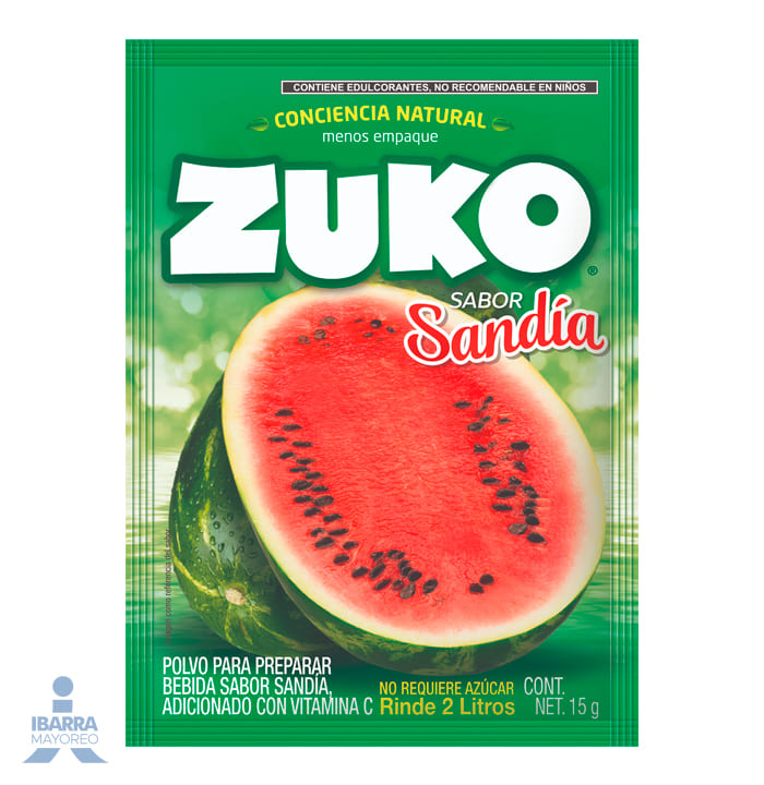 Refresco Zuko Sandía 15 g