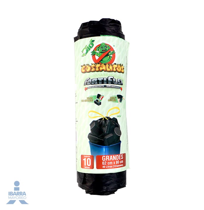Bolsa para basura Costalitos Grande rollo 10 pzas.