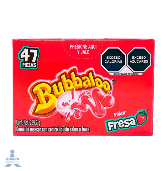 Goma de Mascar Bubbaloo Fresa 47/5.1 g