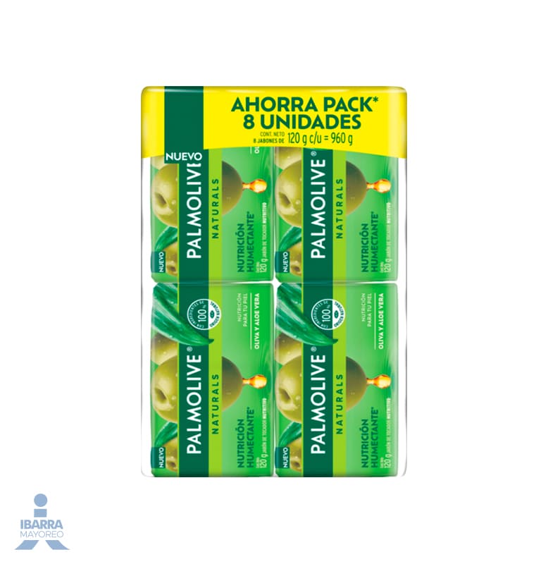 Jabón de tocador Palmolive Naturals Aloe 6/120 g GRATIS 2 jabones