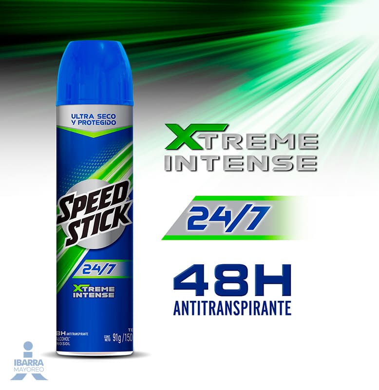 Desodorante Speed Stick Xtreme Intense Aerosol 91 g