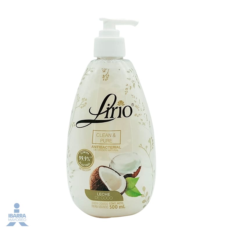 Jabón Líquido Lirio Para Manos Leche de Coco 500 ml