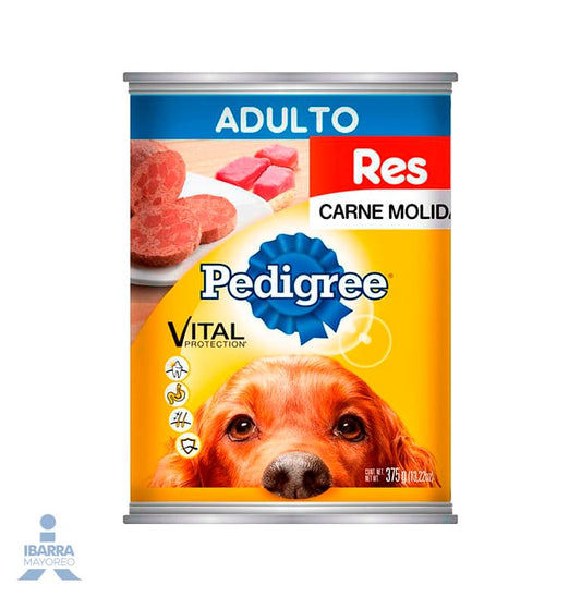 Alimento Pedigree Adulto Carne Molida de Res 375 g