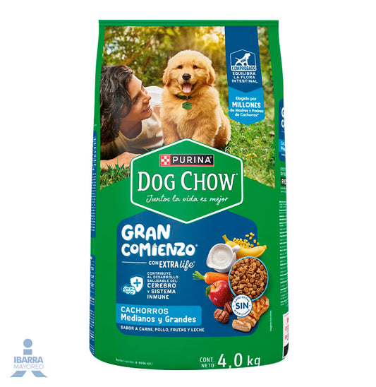 Dog Chow alimento seco cachorros medianos y grandes 4 kg