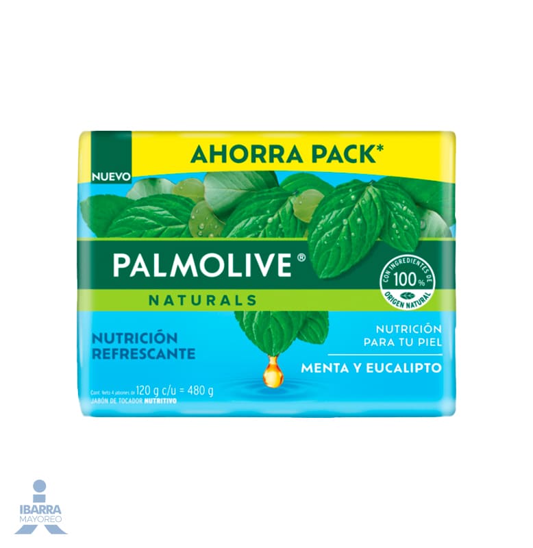 Jabón de tocador Palmolive Naturals Menta y Eucalipto 4/120 g