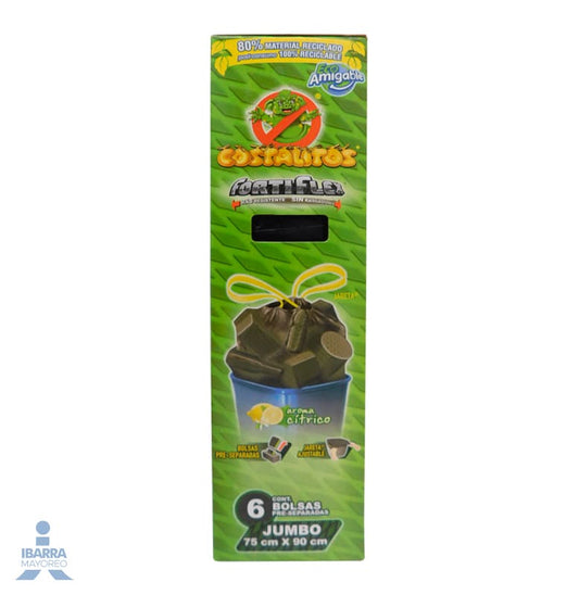Bolsa para basura Costalitos Jumbo 6 pzas.