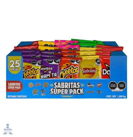 Sabritas Super Pack 25 pzas.