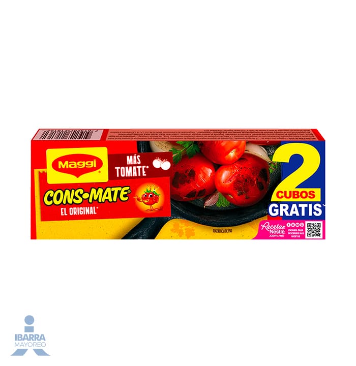 Consomate 8 pzas. GRATIS 2 Cubos