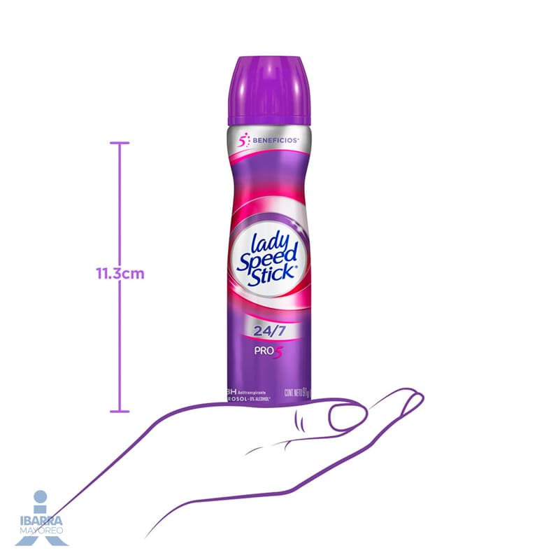 Desodorante Lady Speed Stick Pro 5 Aerosol 100 g