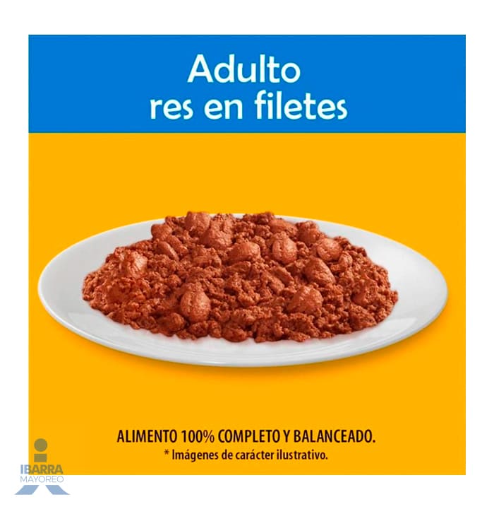 Alimento Pedigree Adulto Guisado Carne de Res 375 g