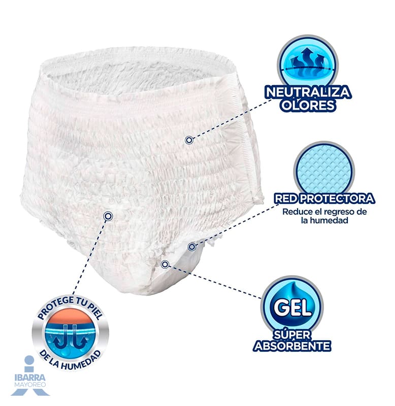 Pañal Tena Slip Maxi Protect Grande 10 pzas.
