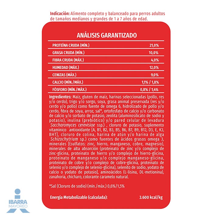 Dog Chow alimento seco perros adultos medianos y grandes 2 kg