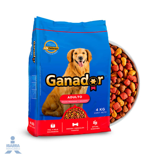 Alimento Ganador Adulto 4 kg