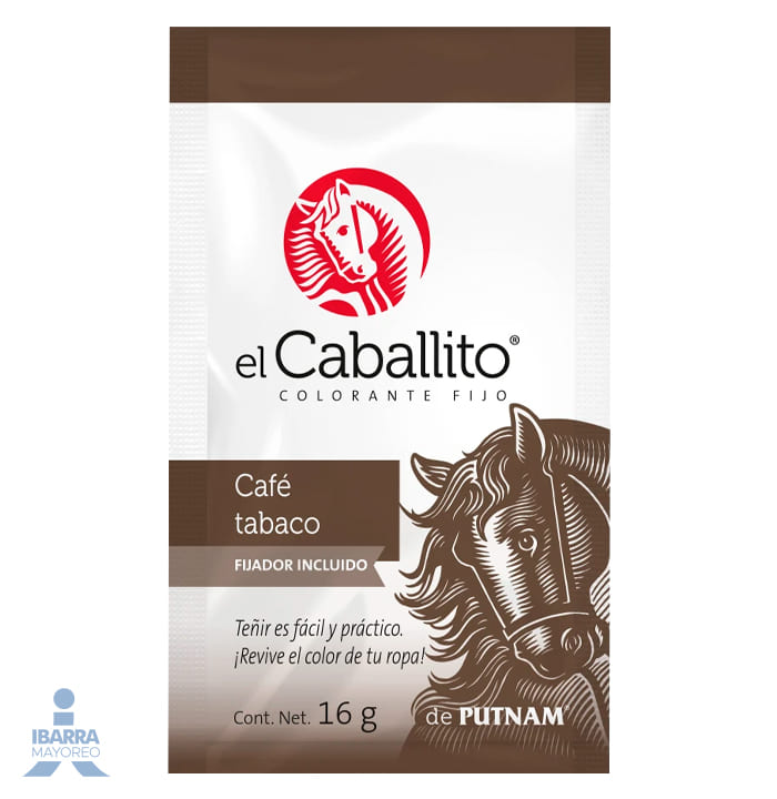 Colorante para Ropa El Caballito Café Tabaco 16 g