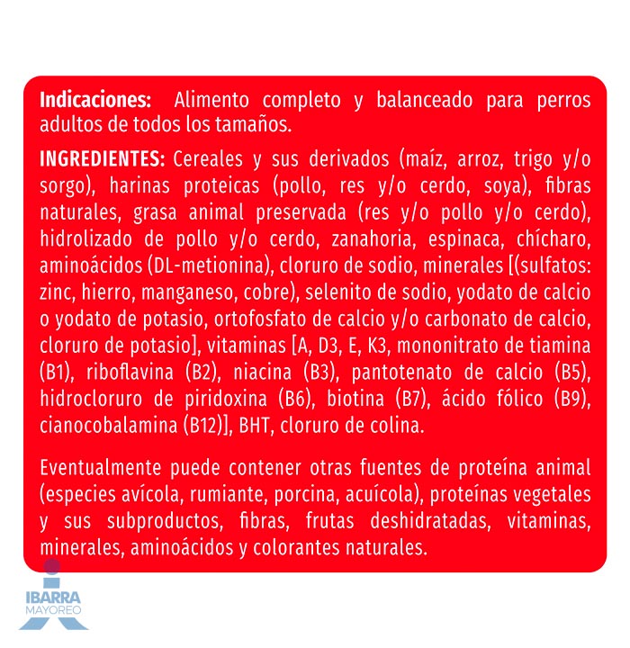 Campeón alimento seco perros adultos todos los tamaños carne y pollo 15 kg