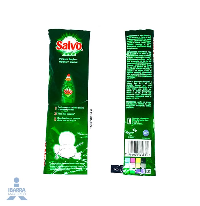 Detergente Lavatrastes Salvo Limón 250 g