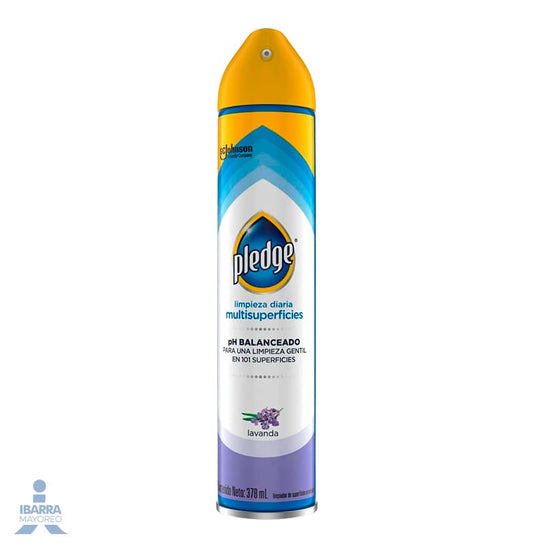 Limpiador Pledge Multisuperficies Lavanda Aerosol 378 ml