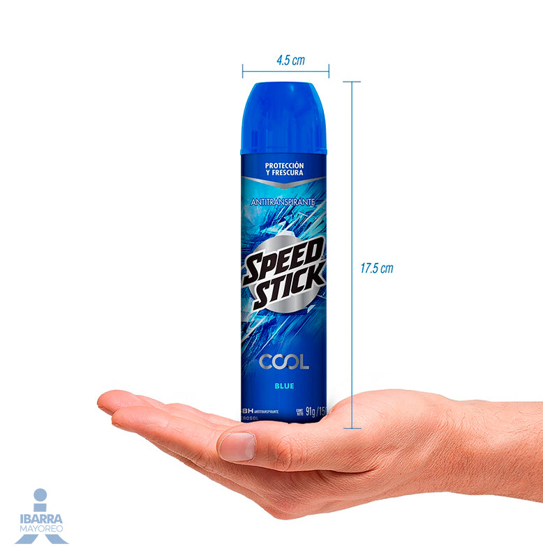 Desodorante Speed Stick Cool Blue Aerosol 91 ml