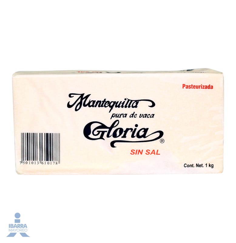 Mantequilla La Gloria sin sal 1 kg