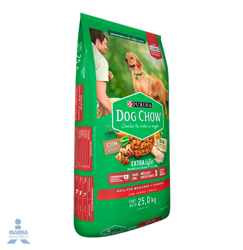 Dog Chow alimento seco perros adultos medianos y grandes 25 kg