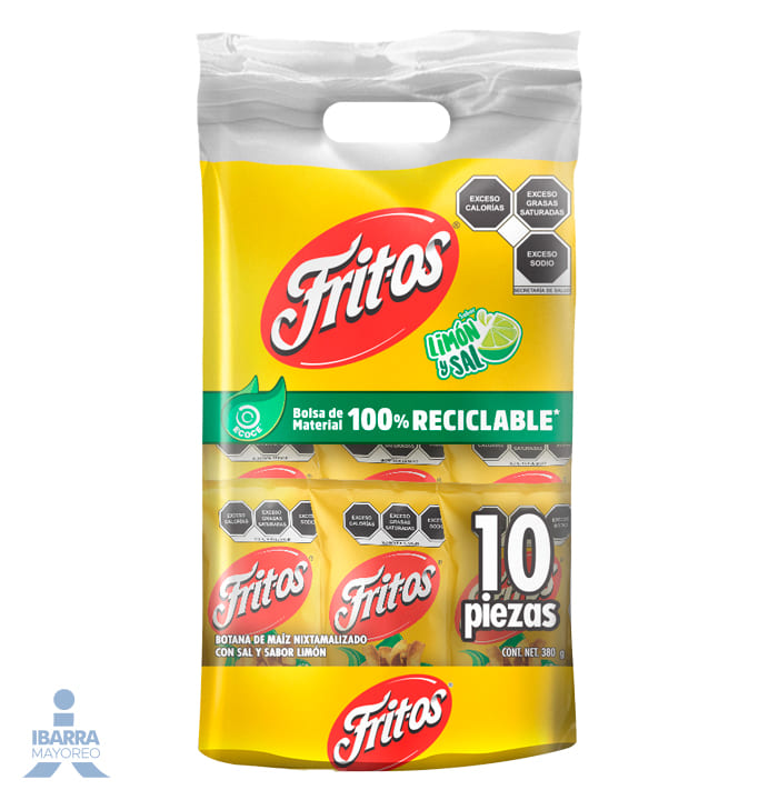 Sabritas Fritos Sal y Limón 10 pzas.