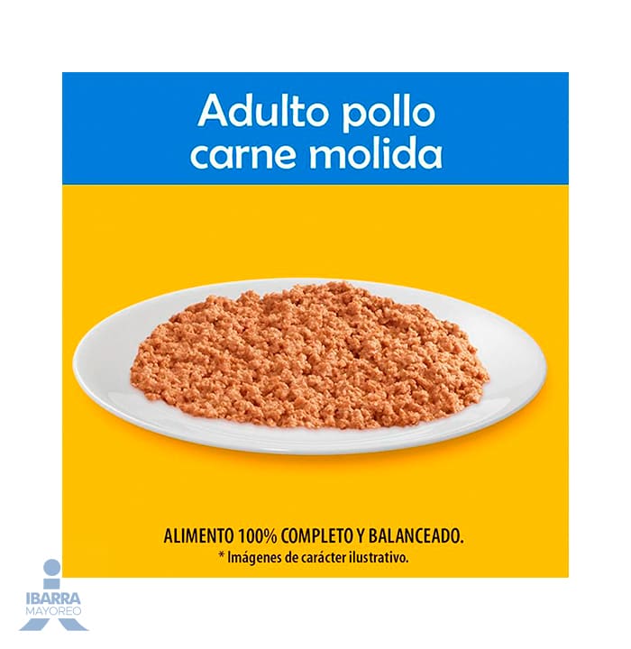Alimento Pedigree Adulto Carne Molida de Pollo 625 g