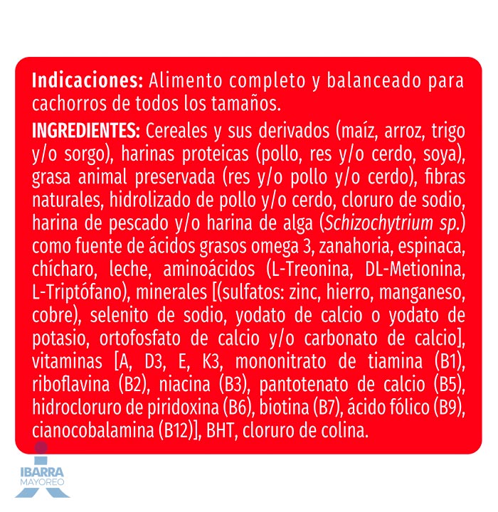 Campeón alimento seco perros cachorro todos los tamaños carne y pollo 4 kg