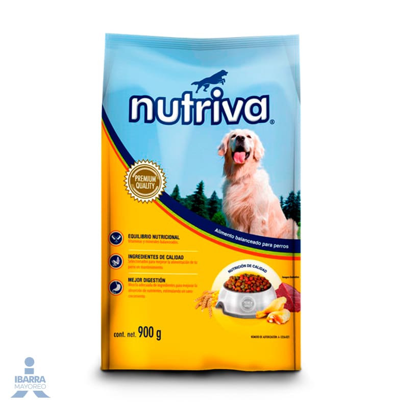 Alimento Nutriva Perro Todas Edades 900 g