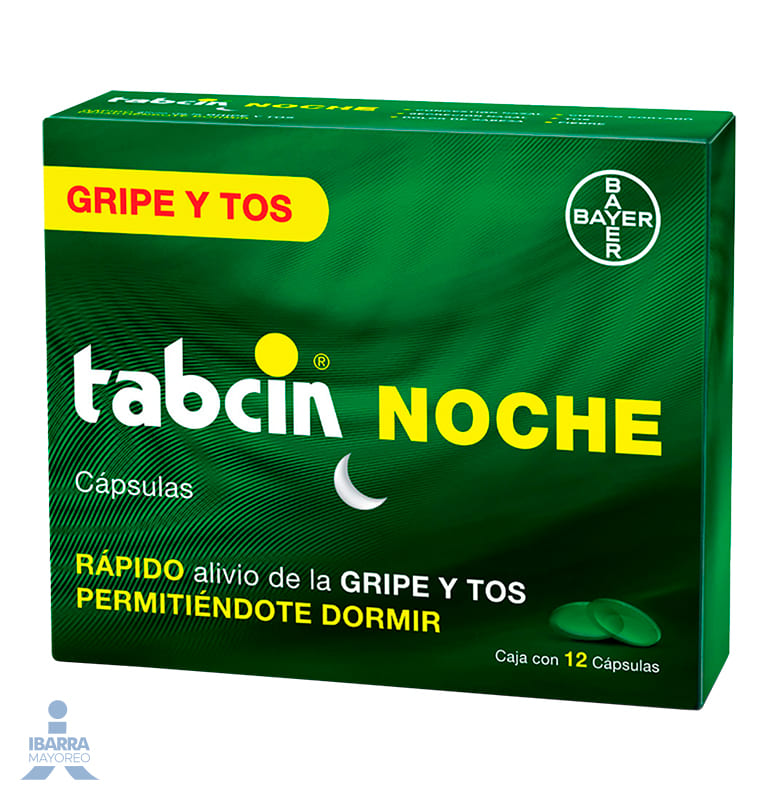 Tabcin Noche Tabletas 12 pzas.