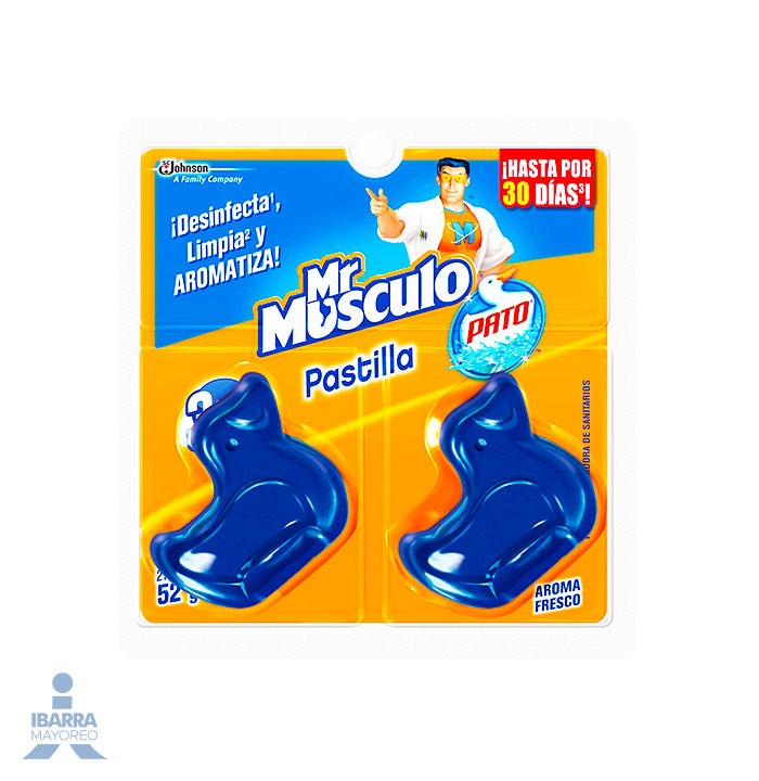 Pastilla Sanitaria Mr. Músculo con Aroma 52 g