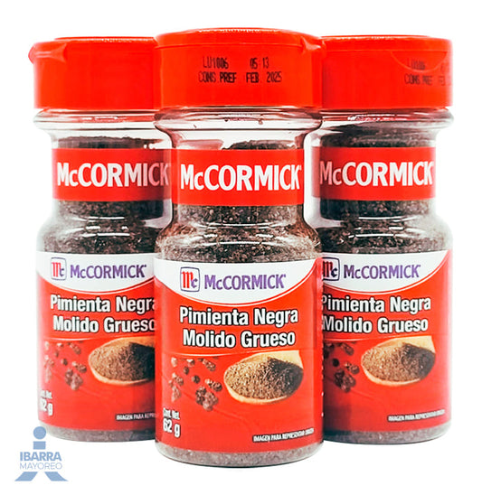 Especia Pimienta Negra Molida McCormick 62 g