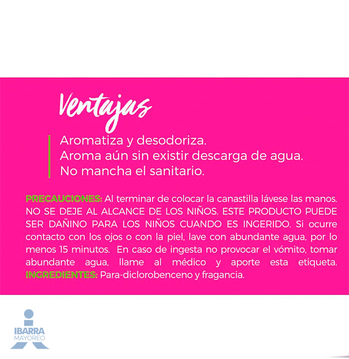 Pastilla Sanitaria Flash Floral Gancho 72 g