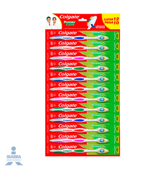Cepillo Dental Colgate Premier 12 pzas.