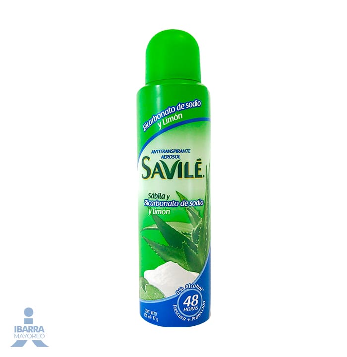 Desodorante Savilé Bicarbonato y Limón Aerosol 150 ml