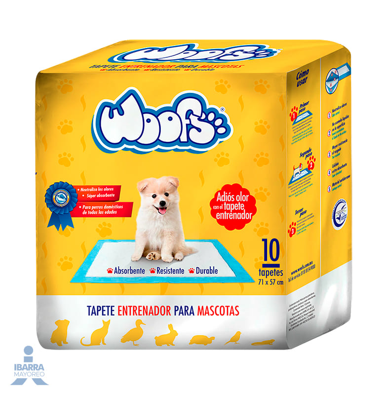 Tapete para Perro Woofs 10 pzas.